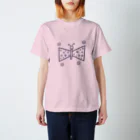 Futakawa Mayuのグッズショップのちょうちょ 紺 Regular Fit T-Shirt