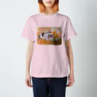 ☆あゆ ころ たろの☆ ハッピーライフの水彩ねこちゃん Regular Fit T-Shirt