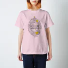 CREAMYBOUQUET WEBSHOPのCAT&FROG_YELLOW Regular Fit T-Shirt