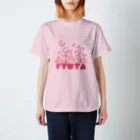 あまみやのフシギの森のピュータ pink スタンダードTシャツ