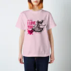 らぶぷろ圧ショップの圧してますTシャツ（PINK_BK） Regular Fit T-Shirt