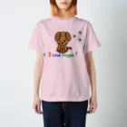 tomdogcatのI live Doggieシリーズ Regular Fit T-Shirt