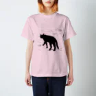 HIYOKOMARUのクールな黒猫 スタンダードTシャツ