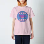 YMT.のCondom Dolphin【STOP AIDS】 Regular Fit T-Shirt