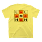リコリス・曼珠沙華・ヒガンバナのL.M.H Clubロゴ合わせ スタンダードTシャツの裏面