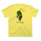 ねこぜや のROBOBO オオハナインコ  「花太郎ロボ」 スタンダードTシャツの裏面