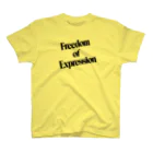 SubjecTeesの表現の自由Tシャツ 文字色:黒 スタンダードTシャツ