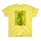 昆布しょうゆのGiraffe Painting Regular Fit T-Shirt