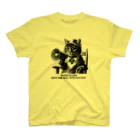 黒猫ファブリックのDrama is life with the dull cats cut out. Regular Fit T-Shirt