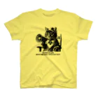 黒猫ファブリックのDrama is life with the dull cats cut out. スタンダードTシャツ