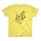 式日レコード - Shukijitsu Recordsのモノクロフロッグ Regular Fit T-Shirt