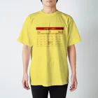 moimoi365／誕生日カレンダーアイテム専門店の1962年3月生まれ(昭和37年)　生年月カレンダー 還暦祝い Regular Fit T-Shirt