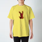 Rabbitflowerのガス欠うさ（ピンク） Regular Fit T-Shirt