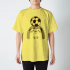 lemonysnow/ハリネズミグッズのハリネズミとサッカー Regular Fit T-Shirt