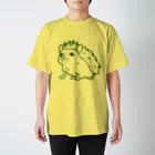 水道橋ですらのおすましはりねずみ（グリーン） スタンダードTシャツ