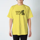 dokukinoko1000の怪鳥ハシビロコウのセンさん1　モノクロ Regular Fit T-Shirt