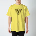 くいなの母の三蜜(black) Regular Fit T-Shirt