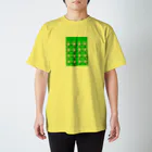 g_rincoxのナマ足うさぎ 緑 スタンダードTシャツ