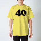 シンプルロゴtシャツbyアンディの40℃シンプルロゴtシャツ（黒文字） スタンダードTシャツ