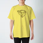 kuralica WAKUWAKU storeのぴょん吉／黒 Regular Fit T-Shirt