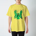 むちまるのRainbow Butterfly(blue スタンダードTシャツ