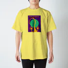 黄印のらくが黄ヤモリーナ Regular Fit T-Shirt