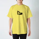 働く車・乗り物Tシャツ／KK商店のショベルカー スタンダードTシャツ