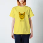 狐のお絵描きの店の月狐のお面 スタンダードTシャツ
