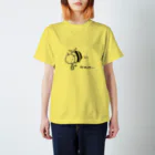 たづのぷいぷいばち【黒ver】 Regular Fit T-Shirt