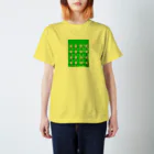 g_rincoxのナマ足うさぎ 緑 スタンダードTシャツ