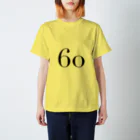 ふしめTシャツの60歳のふしめ (Black) スタンダードTシャツ