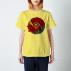 3eyesのZODIAC rooster（酉）　円 Regular Fit T-Shirt