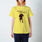 NIKORASU GOのユーモアラブラドールデザイン「飛びつけば」（Tシャツ・パーカー・グッズ・ETC） スタンダードTシャツ