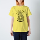 7IRO GLAMOUROUSのノエル・デストロイ・クラッシャー線画Tシャツ淡色 Regular Fit T-Shirt