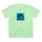 UMI no Palette（ウミのパレット）のChinu Glide - 夏の海を駆けるクロダイ Regular Fit T-Shirtの裏面