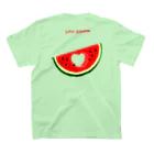 あけたらしろめのLOVE SUMMER スタンダードTシャツの裏面