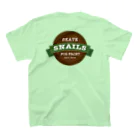 SNAILSkateboardのsnails Tシャツ スタンダードTシャツの裏面