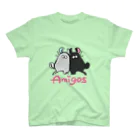 Líneas de aska “Askaの紙上絵”のLos amigos(友達) Regular Fit T-Shirt