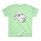 ぺろぺろぺろぺろ【せいこせんせい】のシーズー ニコニコ 　グレー　【せいこせんせい】犬 Regular Fit T-Shirt