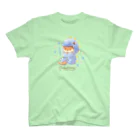 カワウソとフルーツのBaby Otters Dinosaur スタンダードTシャツ