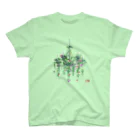 TANBI Every Home DecorのFlower chandelier ツタと小花 Regular Fit T-Shirt