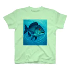 UMI no Palette（ウミのパレット）のChinu Glide - 夏の海を駆けるクロダイ Regular Fit T-Shirt