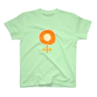 NIKORASU GOのレトロポップ花柄デザイン「オレンジフラワー」（Tシャツ・パーカー・グッズ・ETC） スタンダードTシャツ