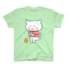 えかきにゃんこのお店♪のしろねこ　五郎丸ポーズ Regular Fit T-Shirt