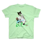 あかねこ＊殺処分を０にのどすこい!!よもぎくん スタンダードTシャツ