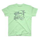 ヌトグランのミミハシ・らぁめん　黒インク スタンダードTシャツ