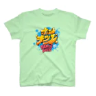 DAN2CE だんだんすのホンキッズT イラスト枠なしDANCELOVEの文字赤 スタンダードTシャツ