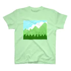✨🌈✨ユラクラカン🇯🇵 ✨🌈✨の☁️青空と雲☁️と青い山脈🗻ズ Regular Fit T-Shirt