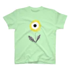 NIKORASU GOのフラワーデザイン「YELLOW FLOWER」 スタンダードTシャツ