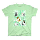 Airy BlueのFive colors of Shetland Sheepdogs.～Mint green～ スタンダードTシャツ